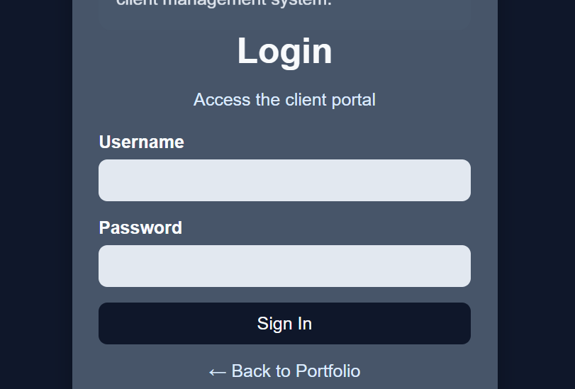 Login Page